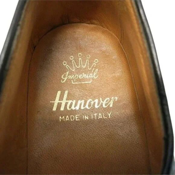 Vintage Hanover Exotic Alligator Monk Strap Loafers Brown Dress Shoes Italy 9C - Picture 4 of 12